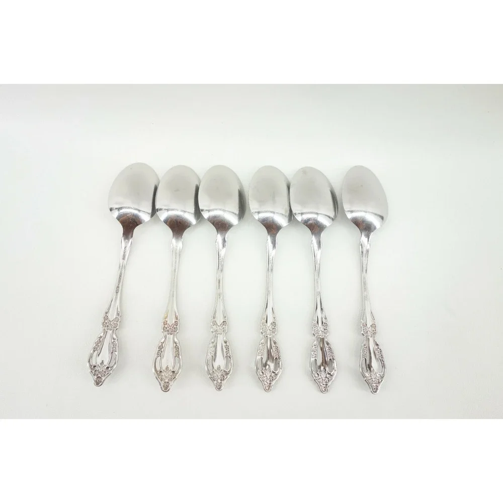 6 Oneida Distinction Deluxe RAPHAEL‎ Stainless Steel Place/Oval Soup Spoon